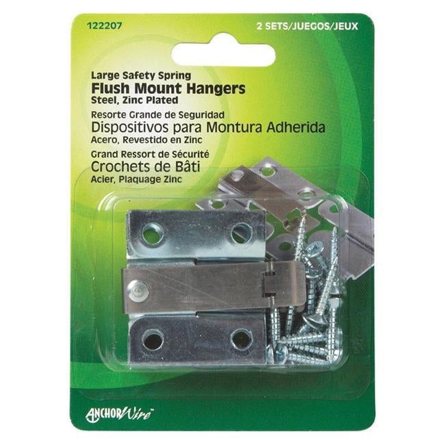 Hillman AnchorWire Silver Flush-Mount Picture Hanger 2 pk