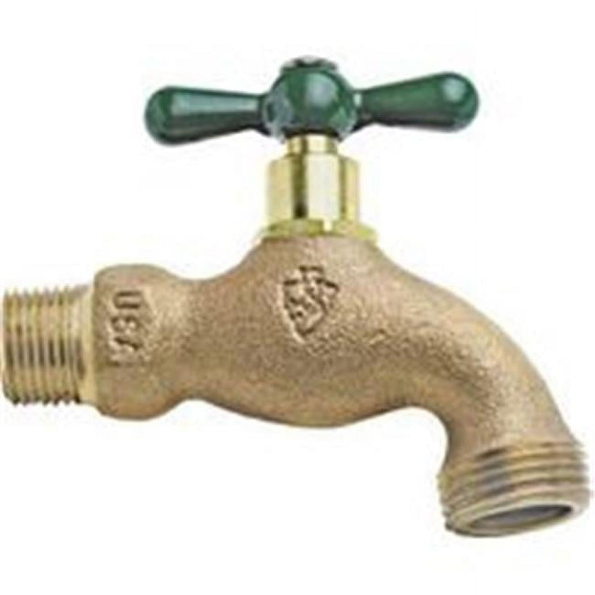 Arrowhead Brass 1/2 in. MIP X 3/4 in. MHT Brass Hose Bibb