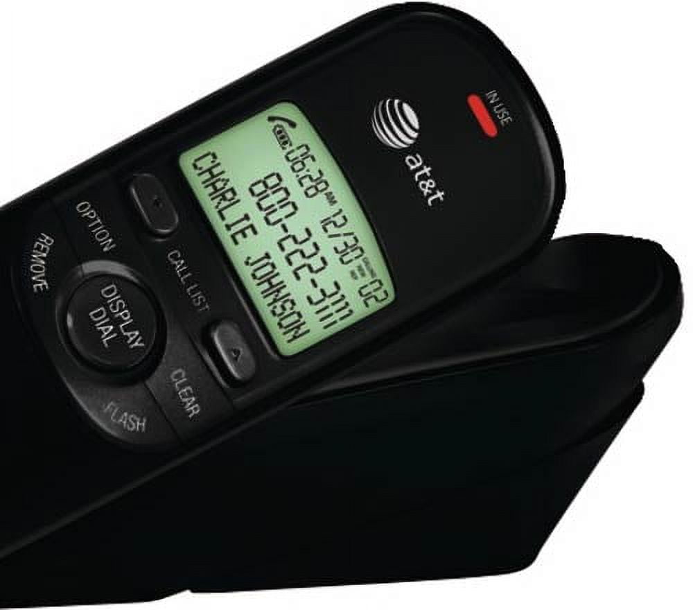 AT&T 1 Handle Analog Telephone Black