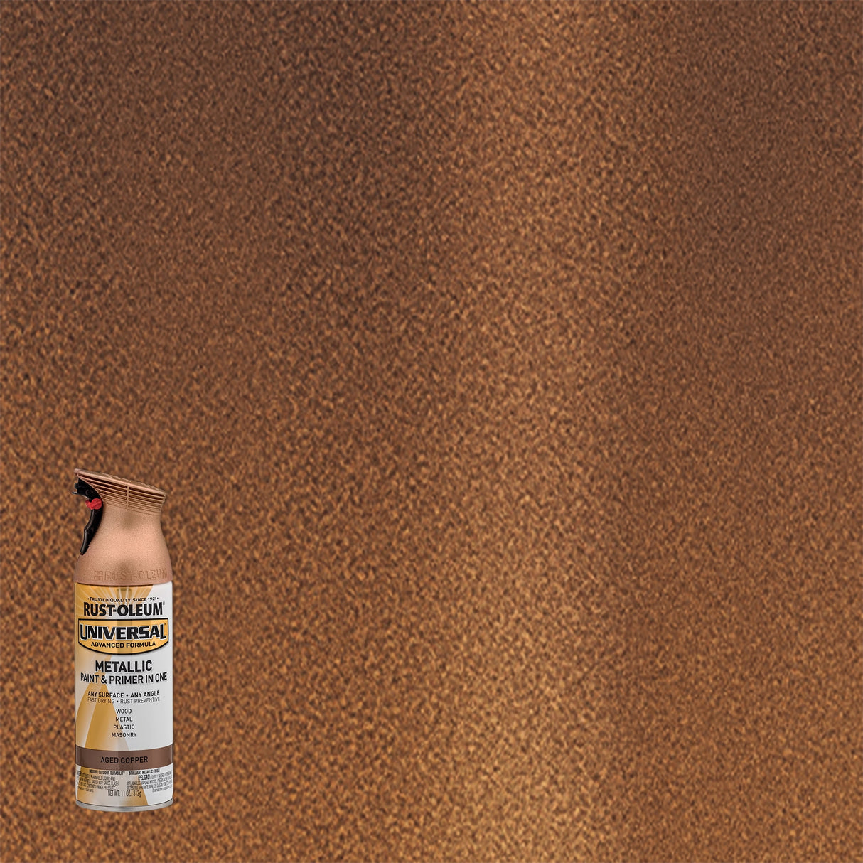 Rust-Oleum Universal Aged Copper Metallic Spray Paint 11 oz