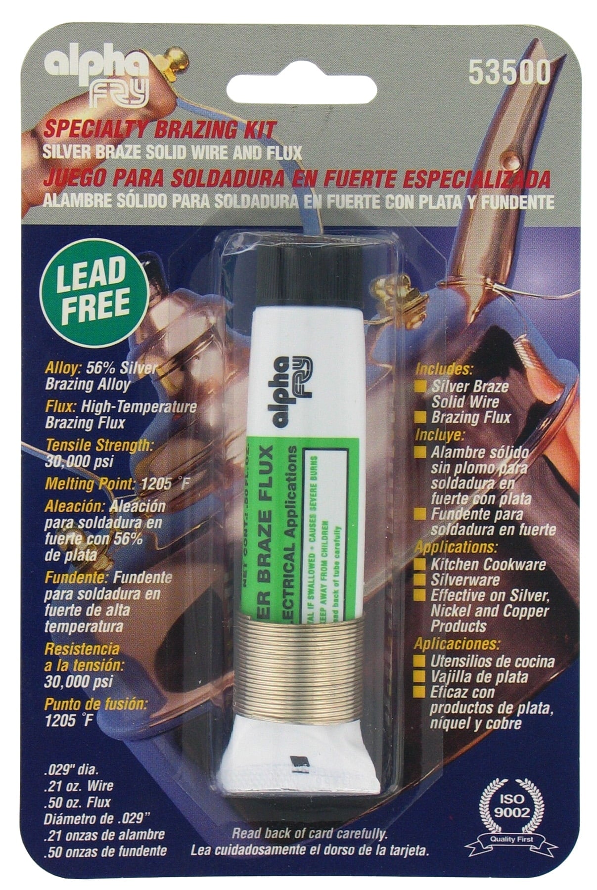 Alpha Fry 0.2 oz Lead-Free Specialty Brazing Kit 0.02 in. D Silver-Bearing Alloy 1 pc