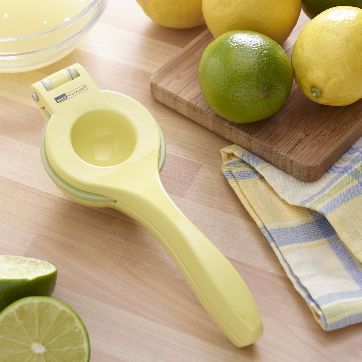 Amco Housewerks Yellow Aluminum Citrus Juicer
