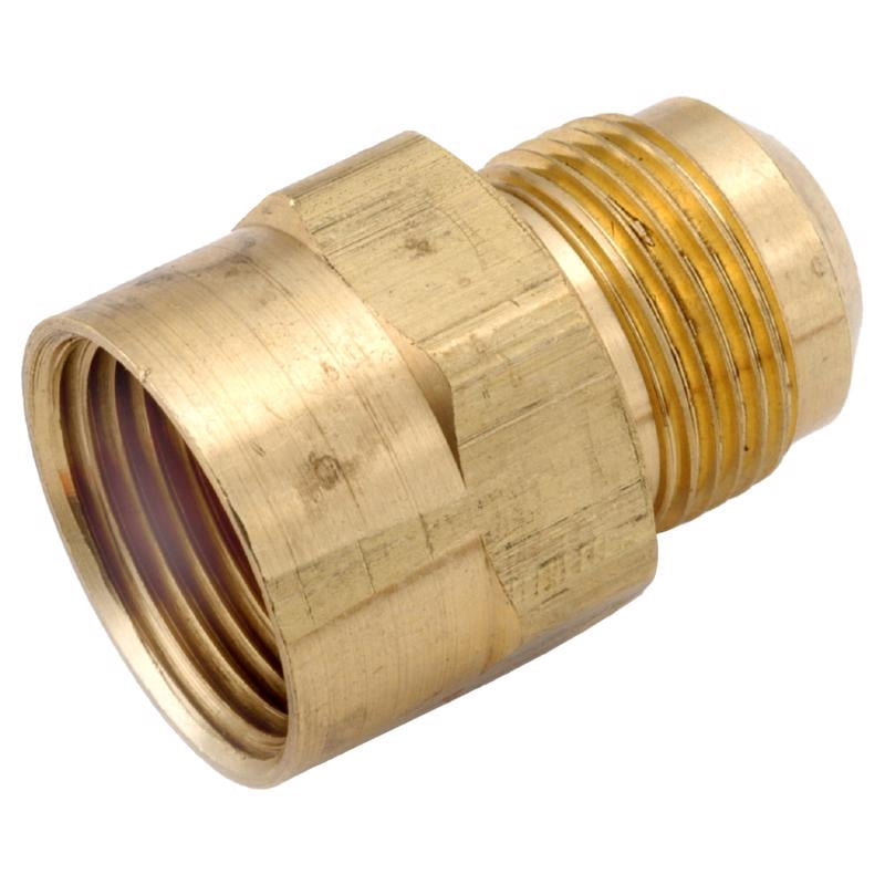 Anderson Metals 15/16 in. Flare in. X 1/2 in. D FIP Brass Coupling