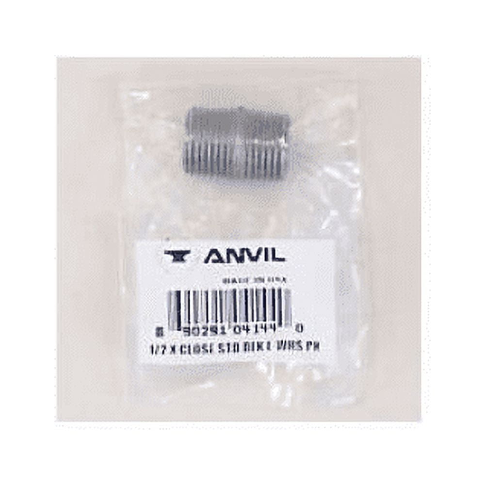 Anvil Beck 1/2 in. MPT Black Steel Close Nipple