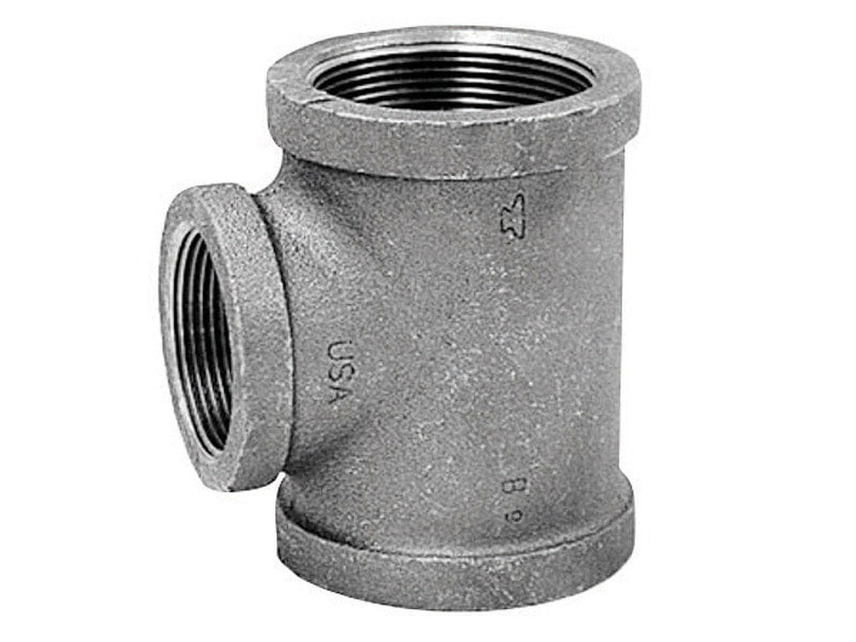 Anvil International 1 in. FPT X 1-1/4 in. D FPT 1 in. D FPT Galvanized Malleable Iron Reducing Tee