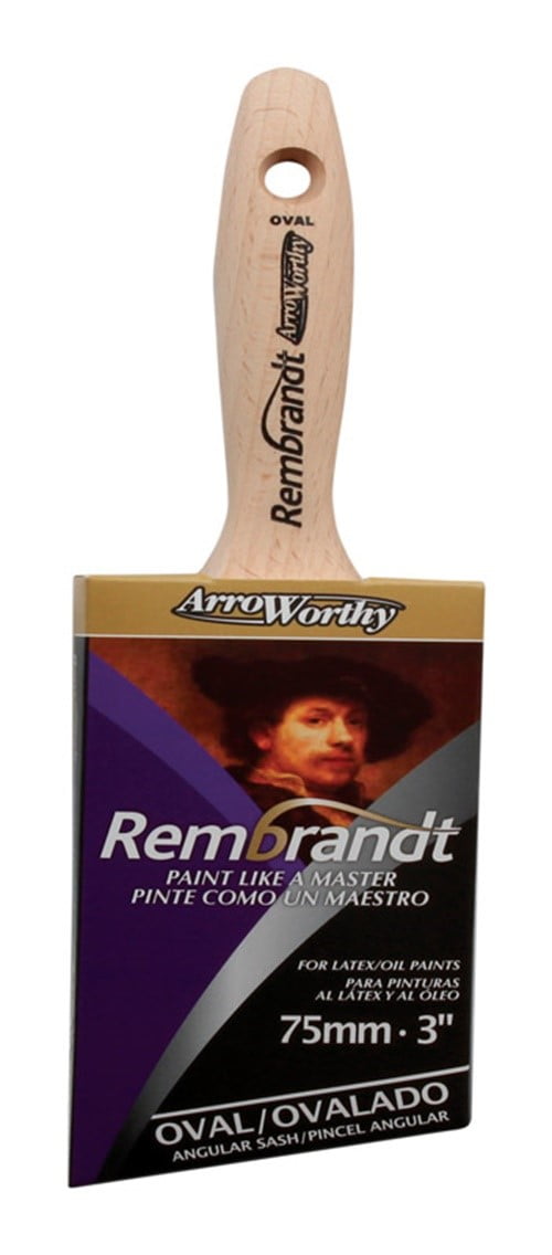 ArroWorthy Rembrandt 3 in. Semi-Oval Paint Brush