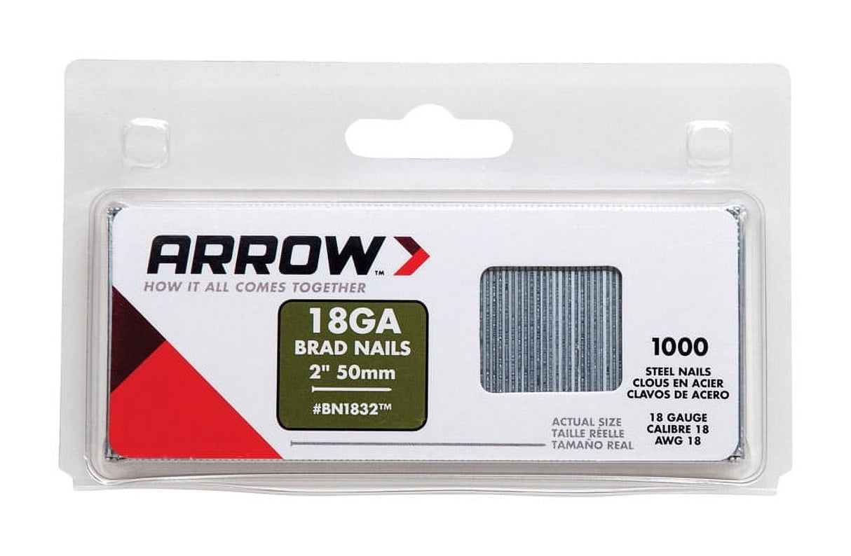 Arrow 2 in. L X 18 Ga. Straight Strip Galvanized Brad Nails 1,000 pk