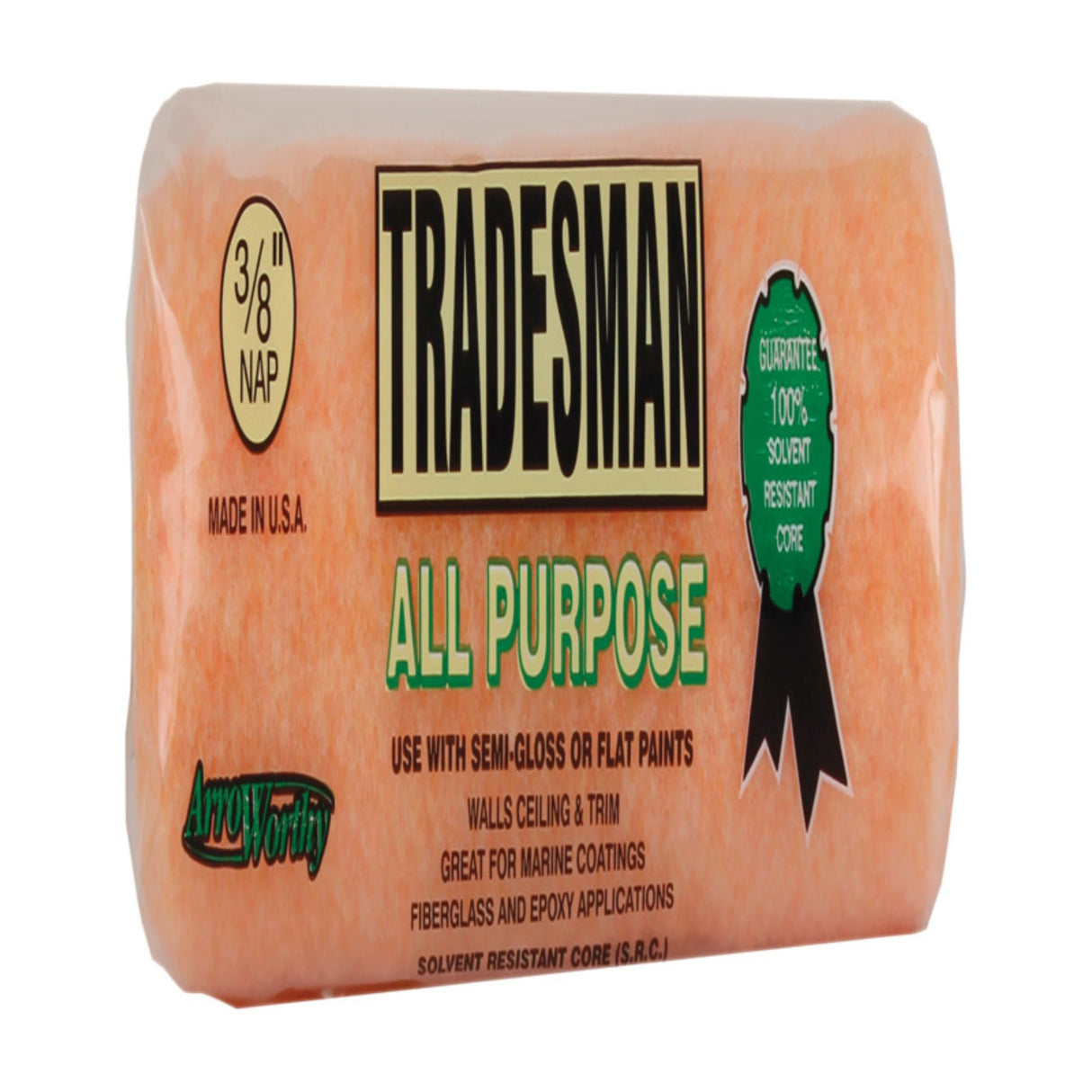 ArroWorthy Tradesman Polyester 9 in. W X 3/8 in. Paint Roller Cover 1 pk