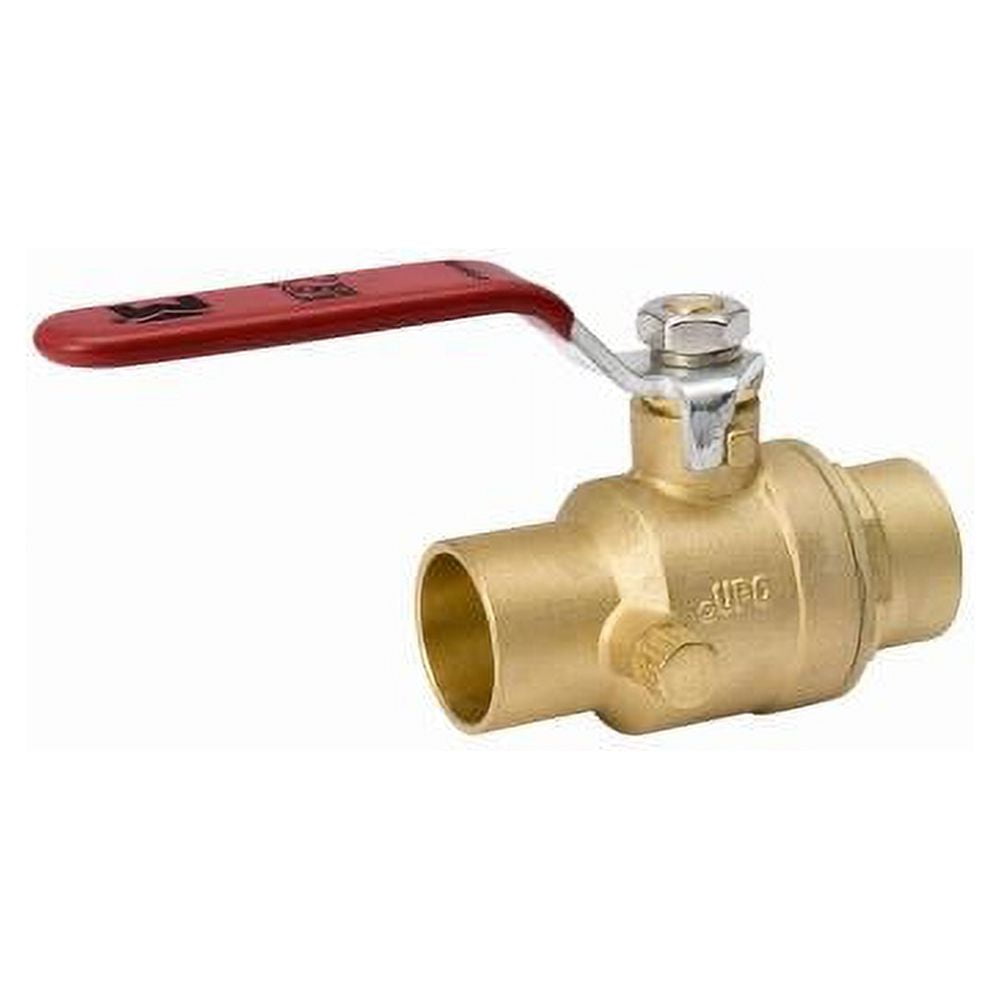 Homewerks 3/4 in. Brass Sweat Ball Valve with Drain Full Port