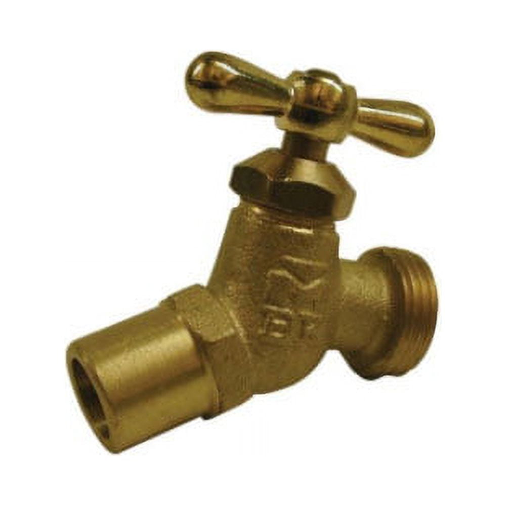 Homewerks 1/2 or 3/4 in. Sweat X 3/4 in. MHT Brass No-Kink Hose Bibb