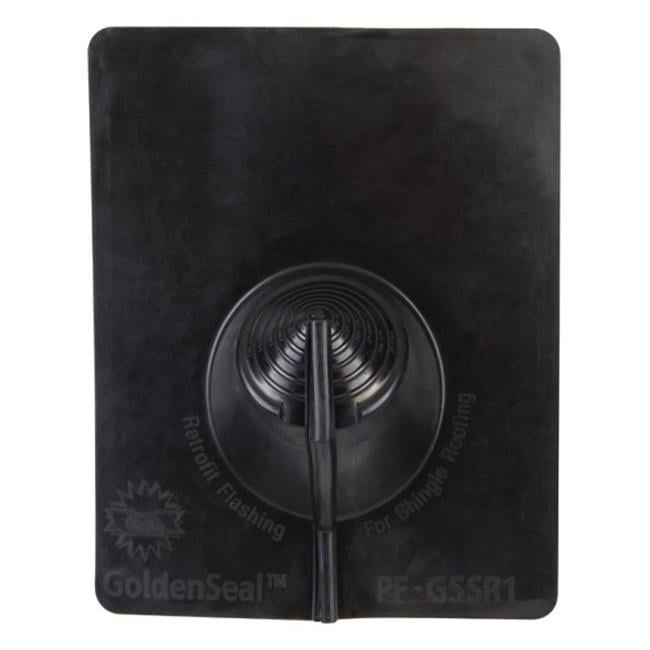 Goldenseal 3-1/2 in. W Plastic Retrofit Pipe Flashing Black