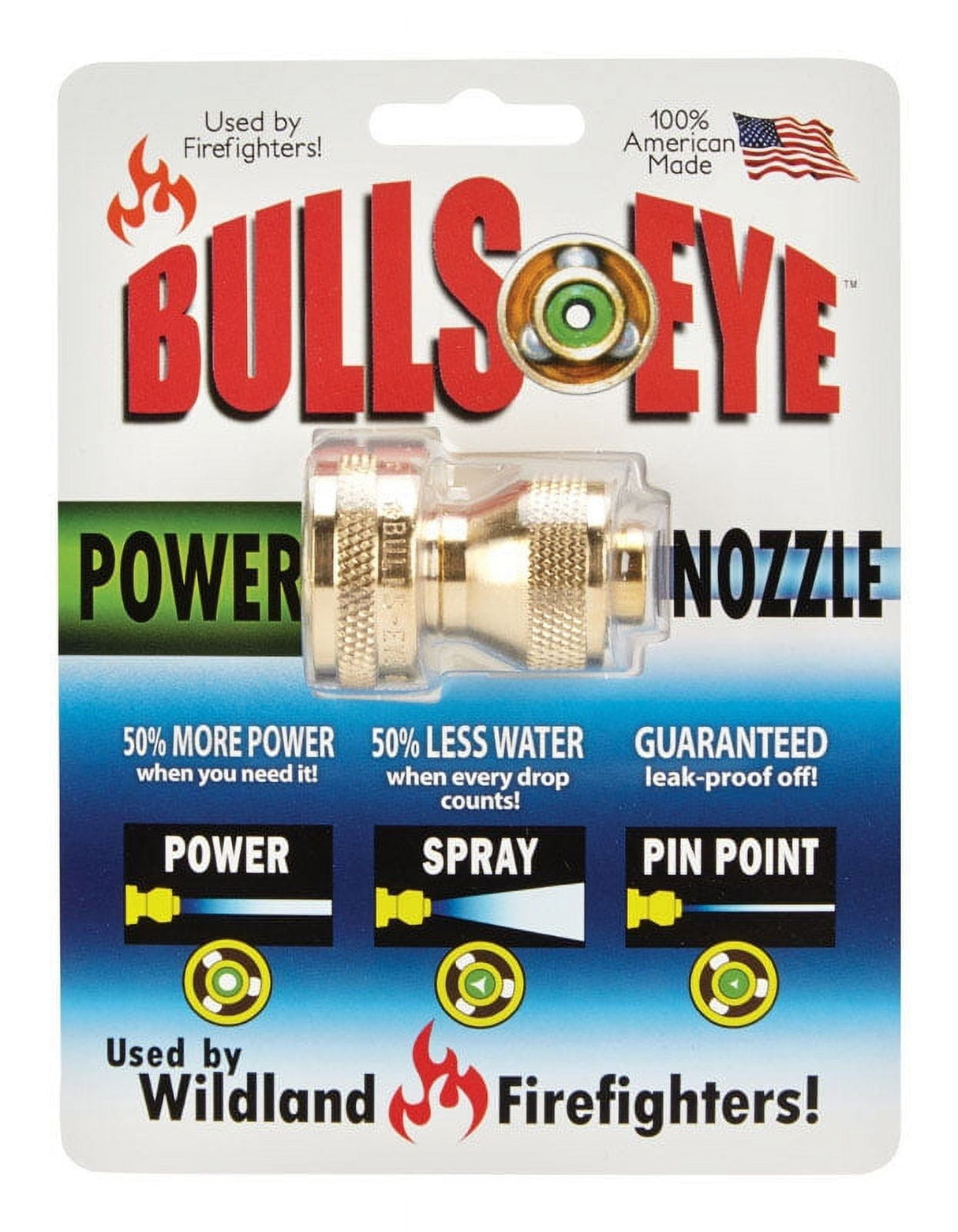 Bullseye Adjustable Brass Hose Nozzle
