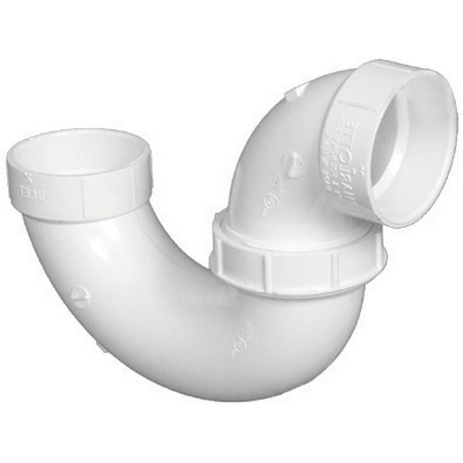 Charlotte Pipe Schedule 40 1-1/2 in. Hub X 1-1/2 in. D Hub PVC P-Trap with Union 1 pk