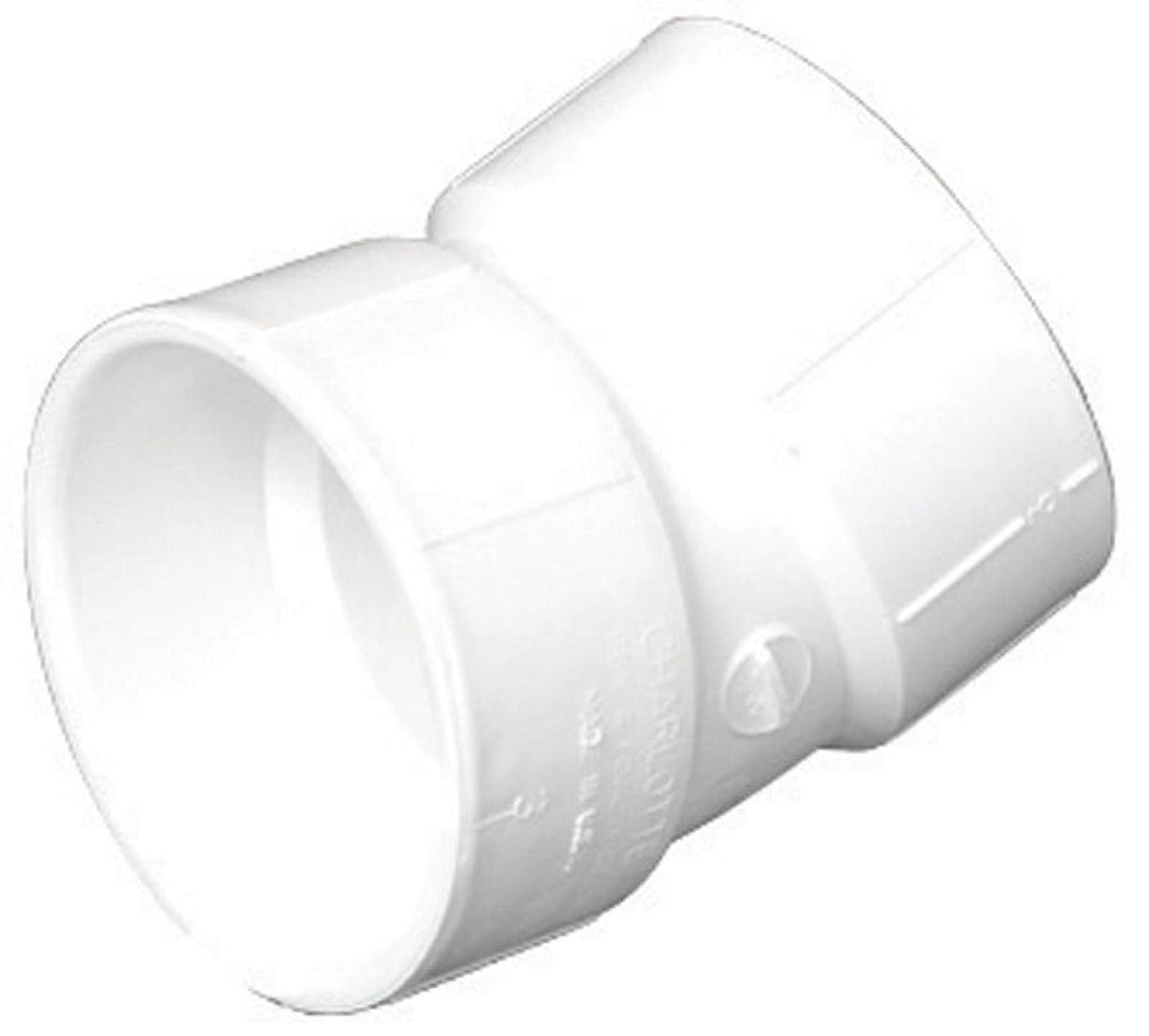 Charlotte Pipe 6 in. Hub X 6 in. D Hub PVC Elbow 1 pk