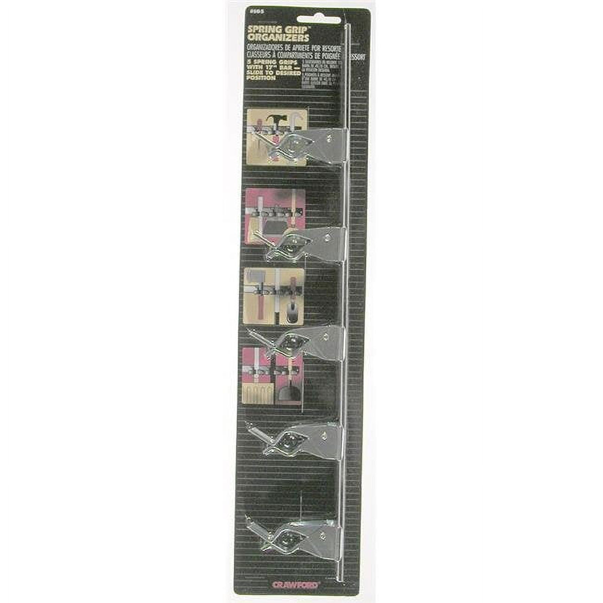 Crawford Zinc-Plated Silver Steel Spring Clip For 7/8 1 pk