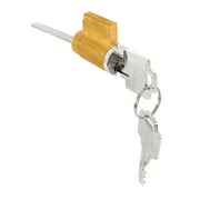 Prime-Line KW Brass-Plated Brass Cylinder Lock Keyed Differently