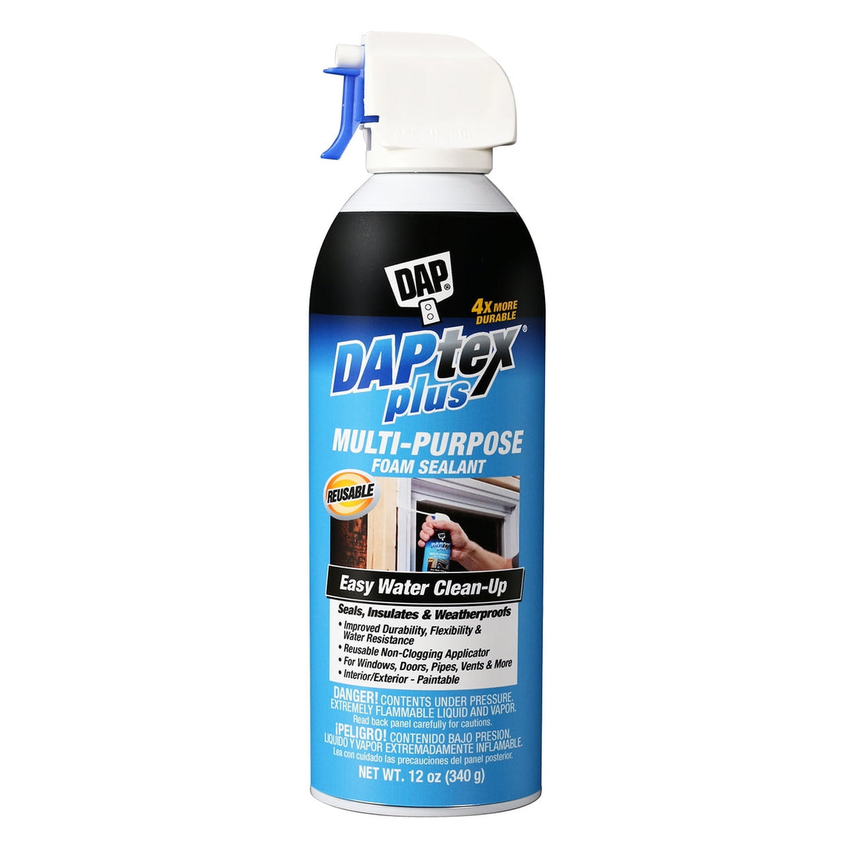 DAP Daptex Plus White Foam Foam Foam Sealant 12 oz