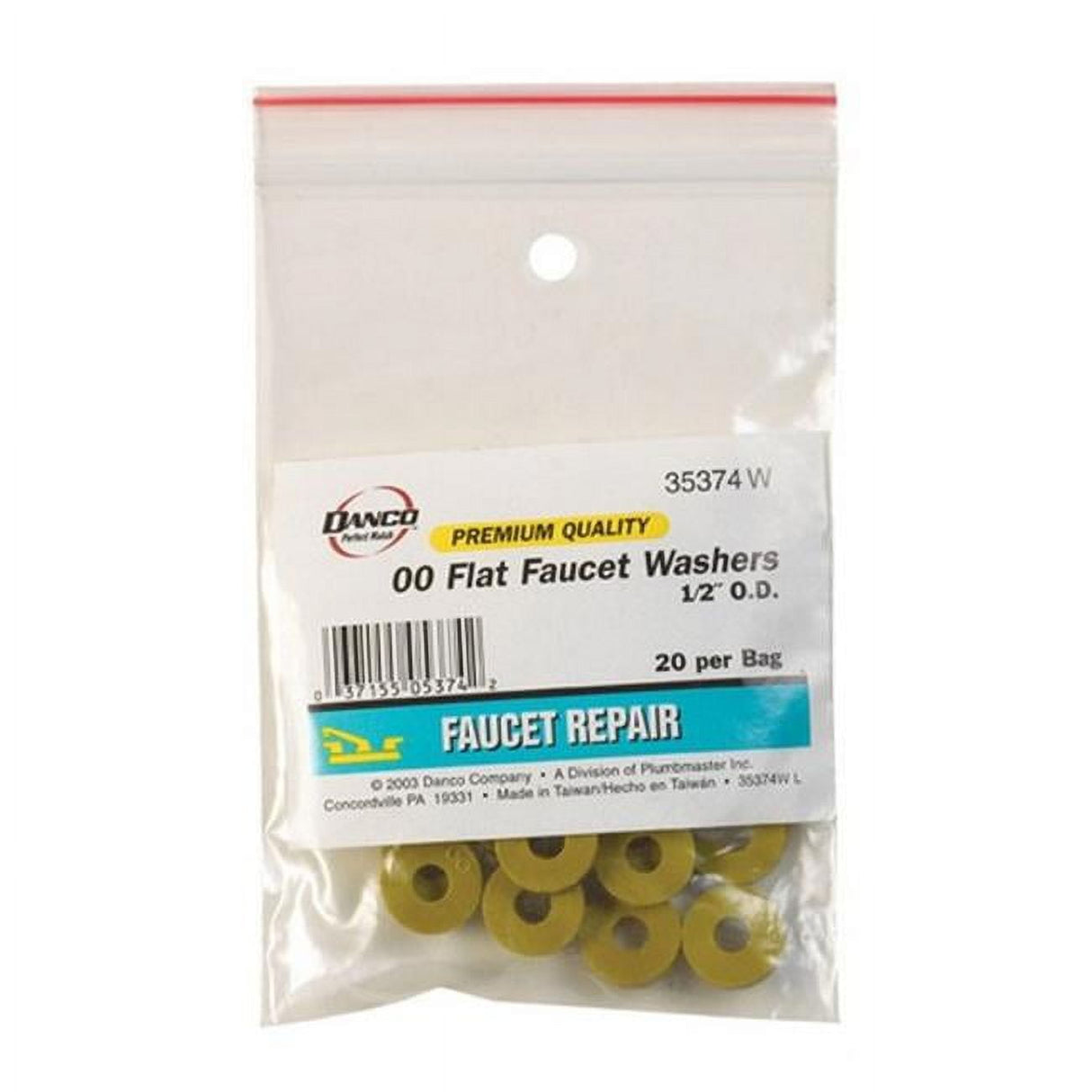 Danco 1/4 in. D Rubber Washer 20 pk
