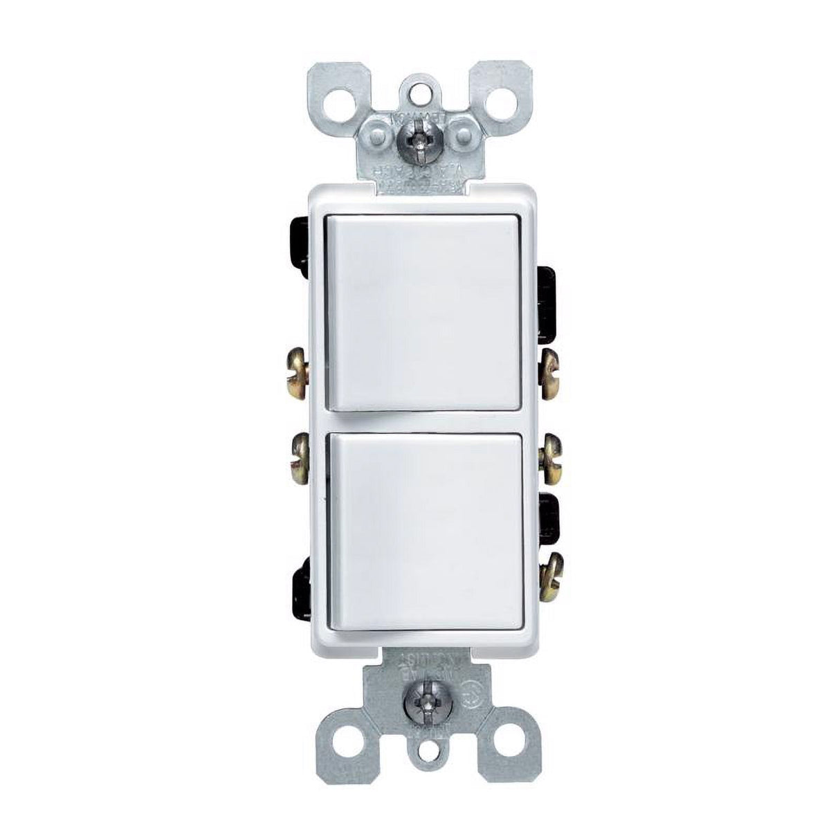 Leviton Decora 15 amps Single Pole 3-Way/Combination Duplex Combination Switch White 1 pk