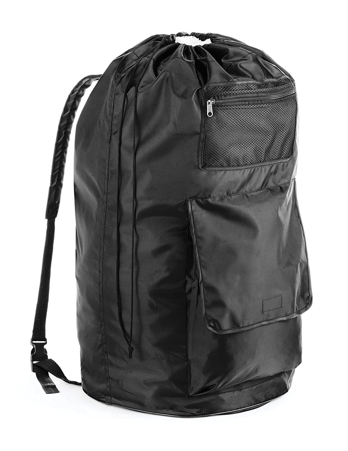 Whitmor Duraclean Black Polyester Collapsible Laundry Bag