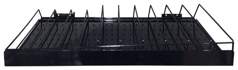 24 in. W X 12 in. D Black Steel Shelf 1 pk