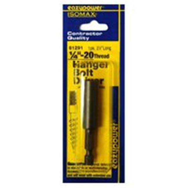Eazypower Isomax Hex 5/16 in.-18 in. X 2.5 in. L Screwdriver Bit Adapter Steel 1 pc