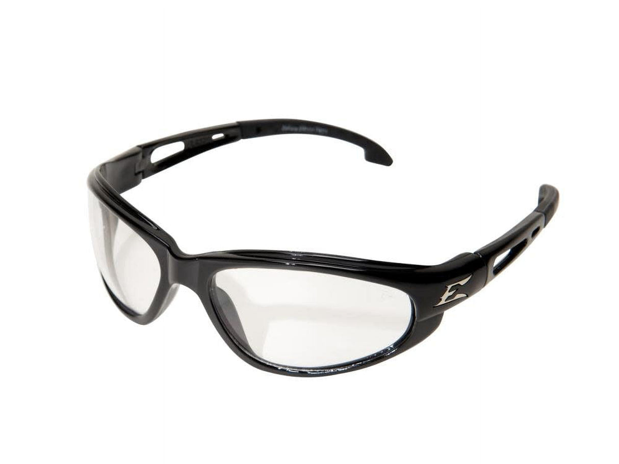 Edge Eyewear Dakura Safety Glasses Clear Lens Black Frame 1 pc