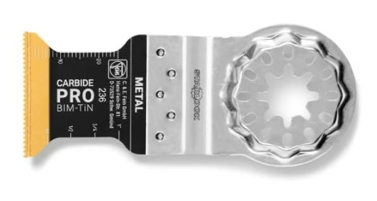 Fein Carbide PRO 1-3/8 in. X 3-1/2 in. L TiN Coated Bi-Metal E-Cut Saw Blade 3 pc