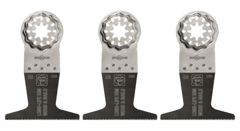 Fein Star Lock 2 in. L X 2.5 in. W Bi-Metal E-Cut Long-Life Saw Blade 3 each