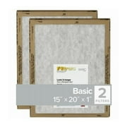 Filtrete 15 in. W X 20 in. H X 1 in. D Synthetic 5 MERV Flat Panel Filter 2 pk