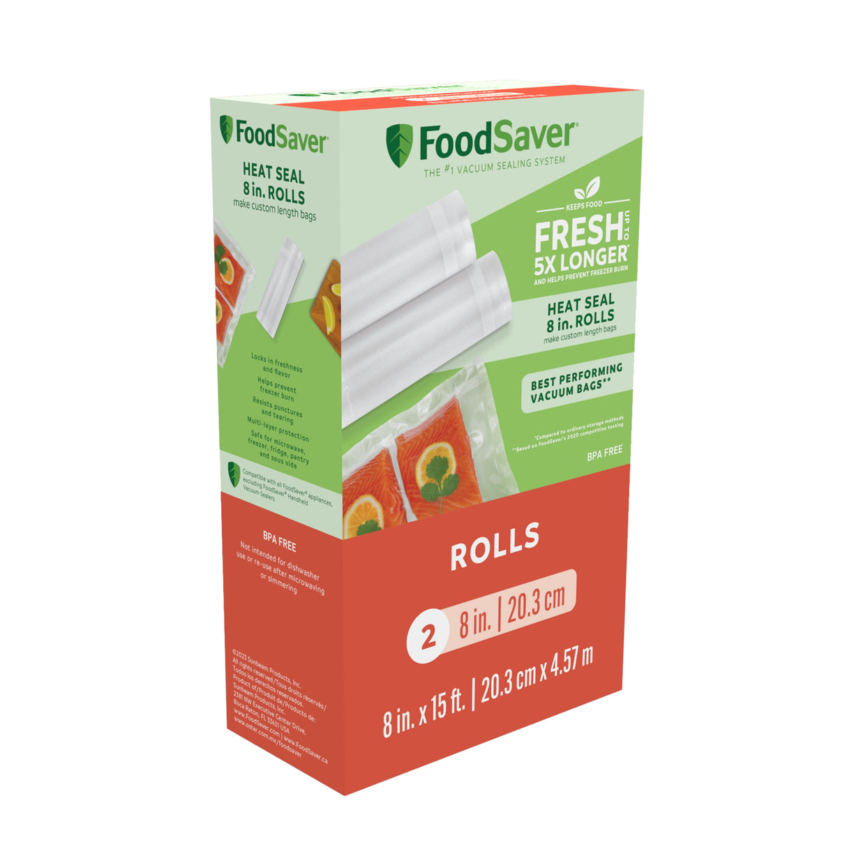 FoodSaver Clear Vacuum Sealer Roll 2 pk