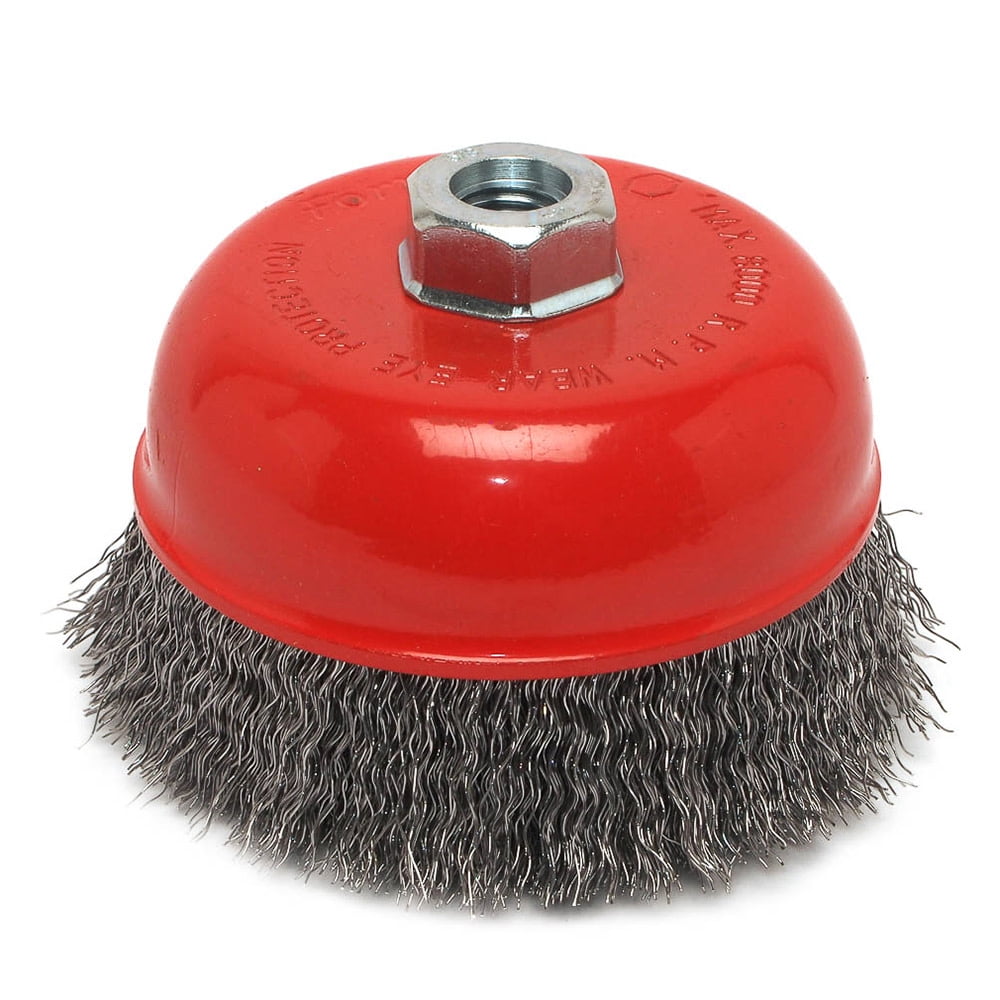 Forney 5 in. D X 5/8 in. Crimped Steel Cup Brush 8000 rpm 1 pc