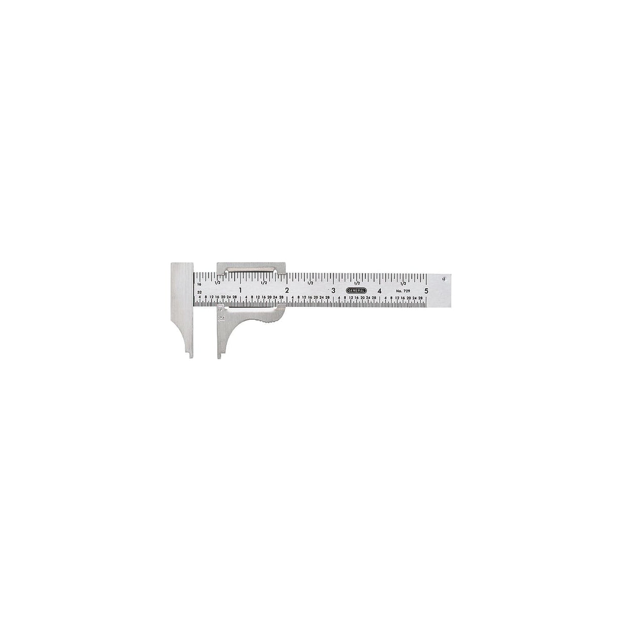 General 4 in. L X 2-3/4 in. W Slide Caliper 1 pc