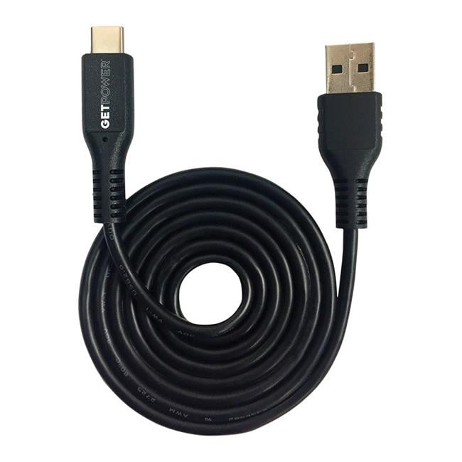 GetPower 3 ft. L USB Type C to USB Type C Charging and Sync Cable 1 pk