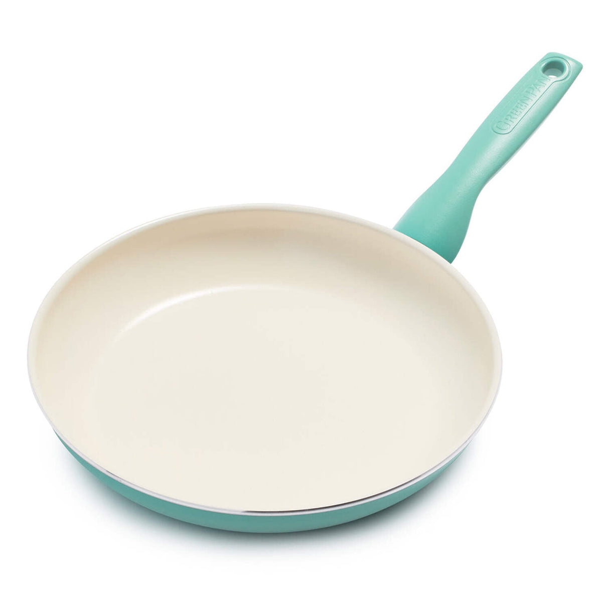 GreenPan Rio Ceramic Coated Aluminum Fry Pan 10 in. Turquoise