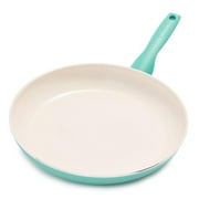 GreenPan Rio Ceramic Coated Aluminum Fry Pan 12 in. Turquoise