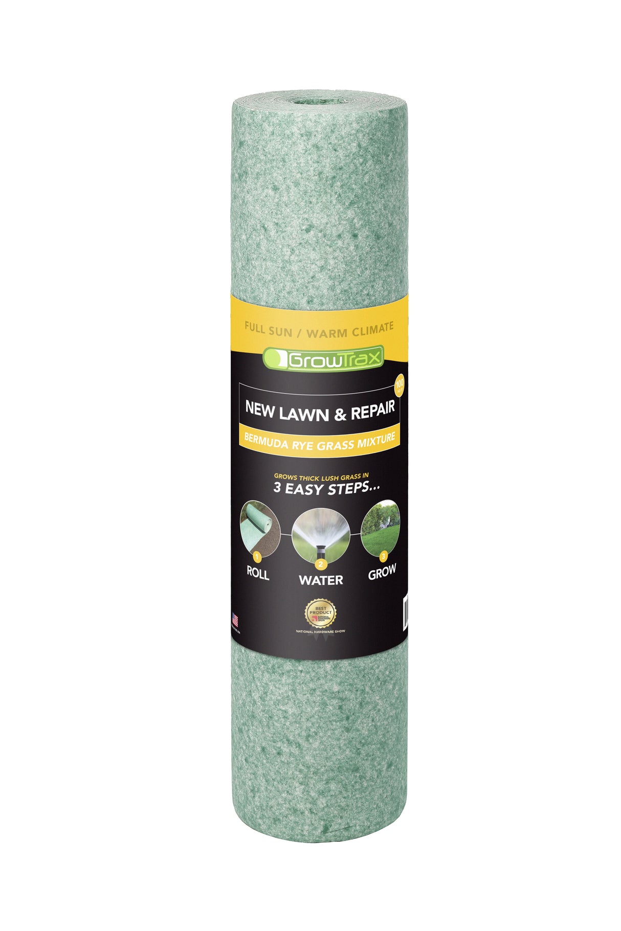 GrowTrax Bermuda Grass Sun or Shade Grass Seed Blanket