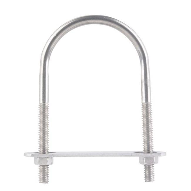 Hampton 1/4 in. X 2 in. W X 3-1/2 in. L Coarse Stainless Steel U-Bolt