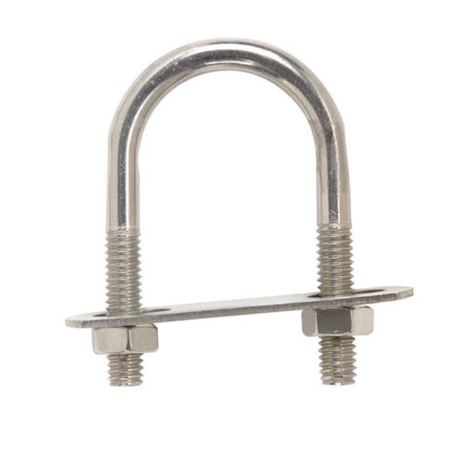 Hampton 5/16 in. X 1-3/8 in. W X 2-1/2 in. L Coarse Zinc-Plated Stainless Steel U-Bolt