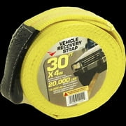 Keeper 4 in. W X 30 ft. L Yellow Vehicle Recovery Strap 10000 lb 1 pk