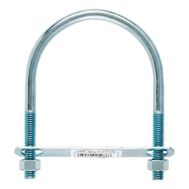 Hampton 3/8 in. X 3-1/2 in. W X 4-5/8 in. L Coarse Zinc-Plated Steel U-Bolt