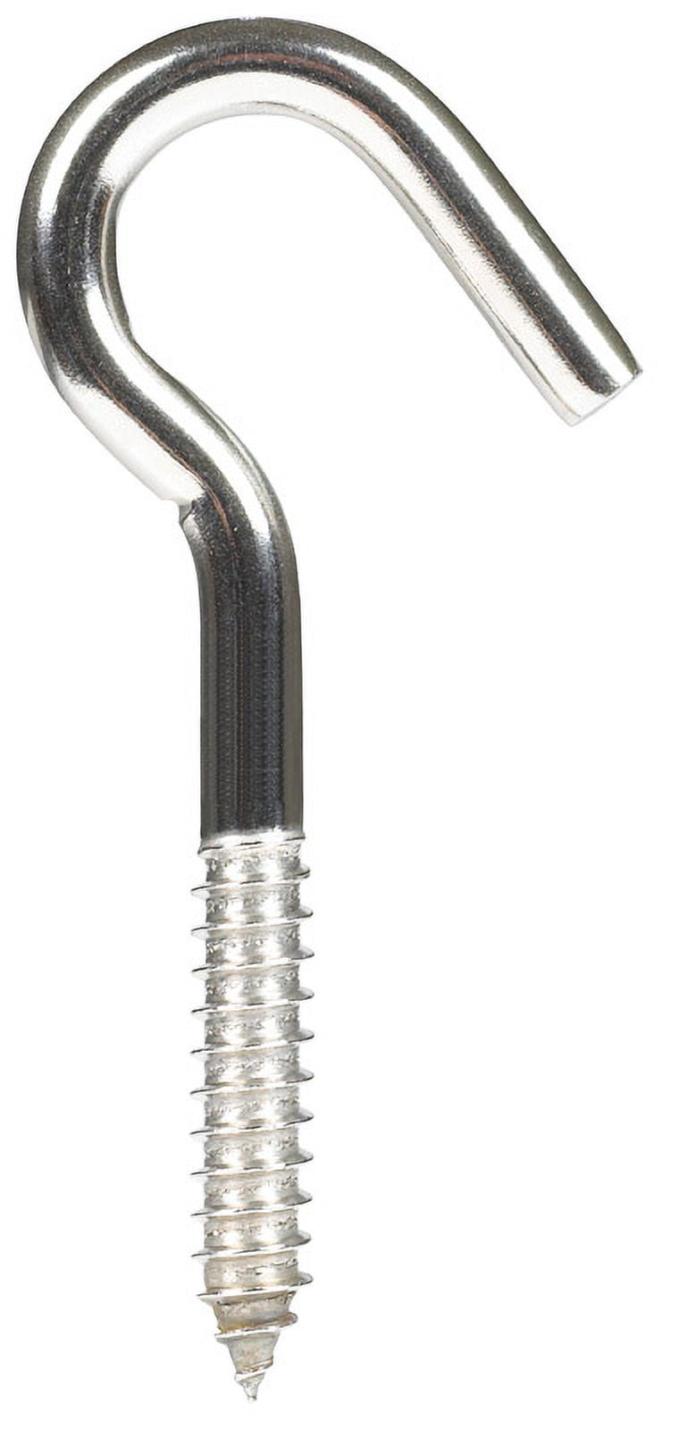 Hampton Small Stainless Steel 4.8125 in. L Clothesline Hook 300 lb 1 pk