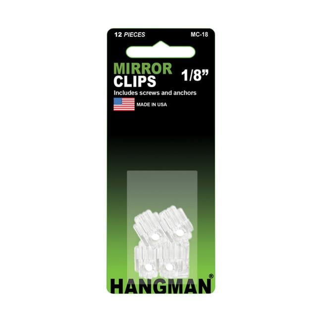 Hangman Hanger Mirror Holder Clip 20 lb 12 pc