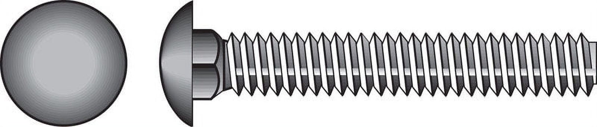 Hillman 1/4 in. X 2-1/2 in. L Stainless Steel Carriage Bolt 25 pk