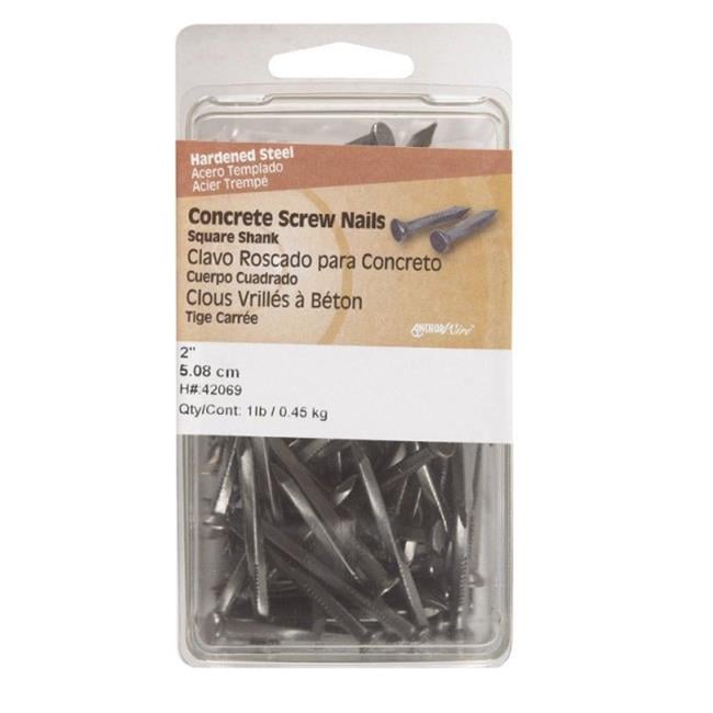 Hillman 2 in. Concrete Steel Nail Flat Head 1 lb