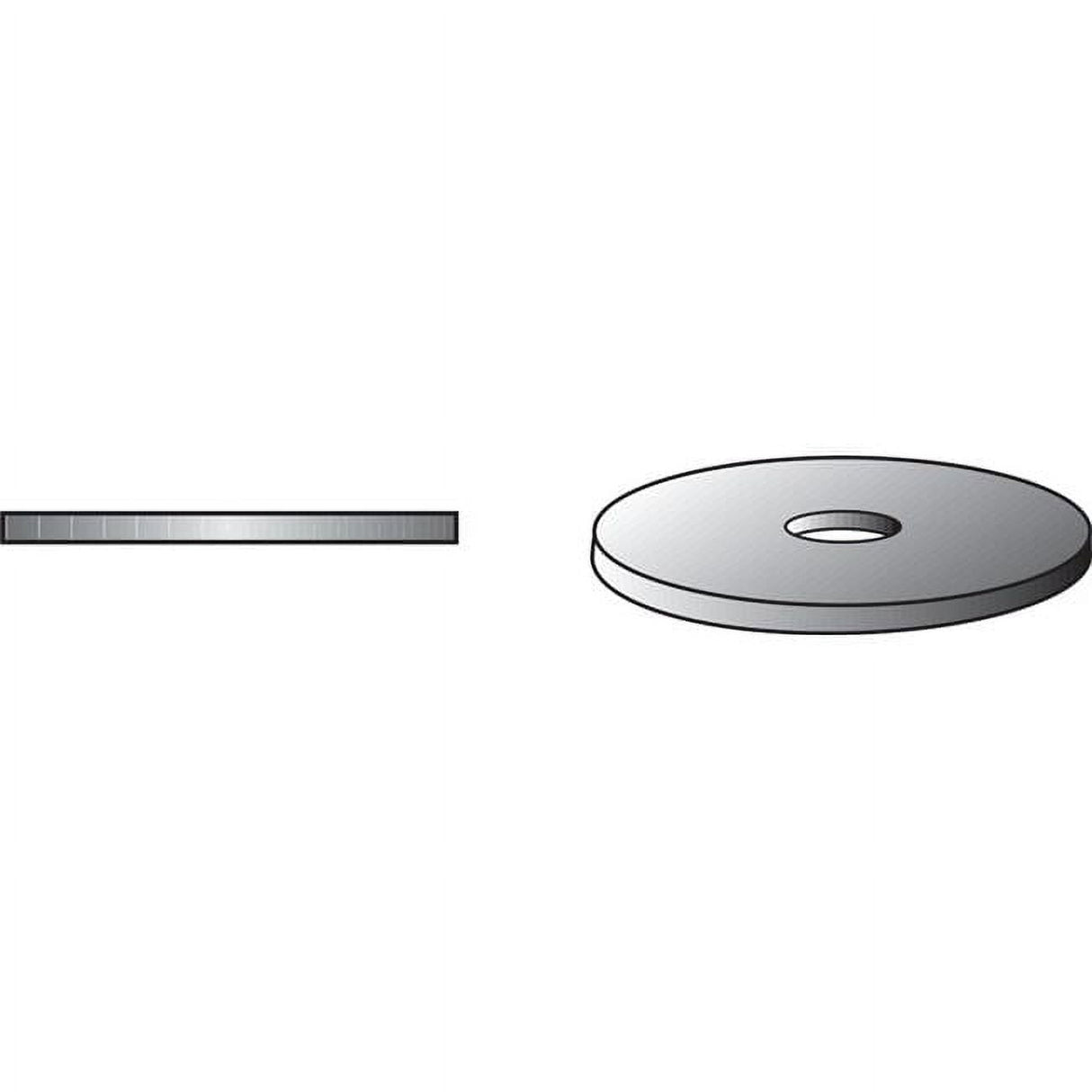 Hillman Zinc-Plated Steel 3/16 in. Fender Washer 100 pk