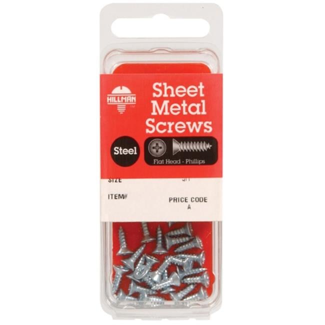 Hillman No. 10 X 2 in. L Phillips Flat Head Sheet Metal Screws 6 pk