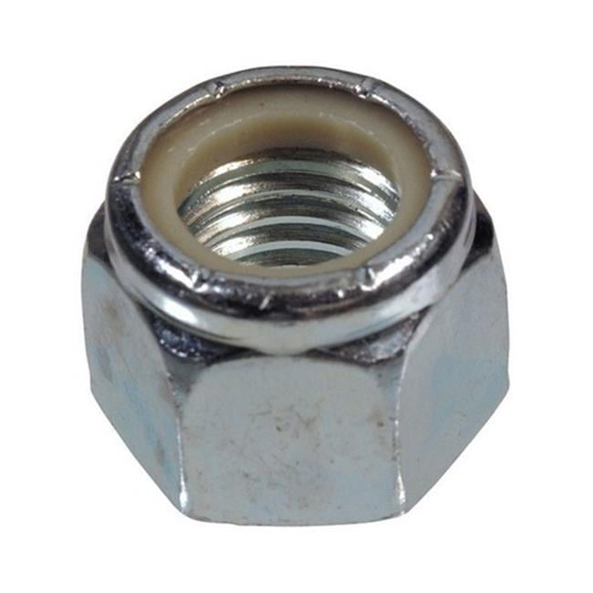 Hillman M6-1.00 mm Zinc-Plated Steel Metric Nylon Lock Nut 50 pk