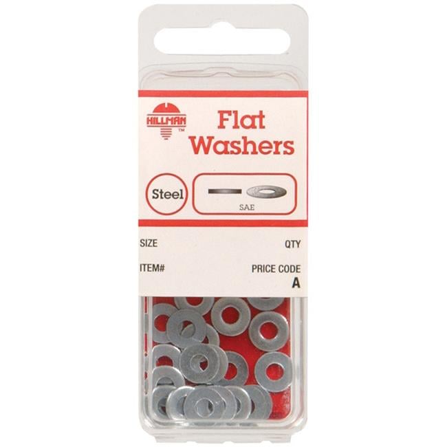Hillman Zinc-Plated Steel #6 SAE Flat Washer 30 pk