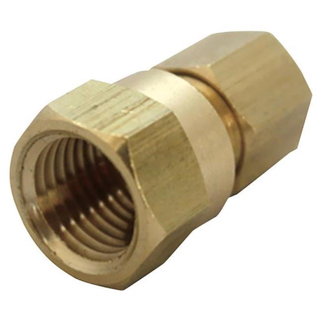 3/8 in. Compression X 3/4 in. D FPT Yellow Brass Coupling